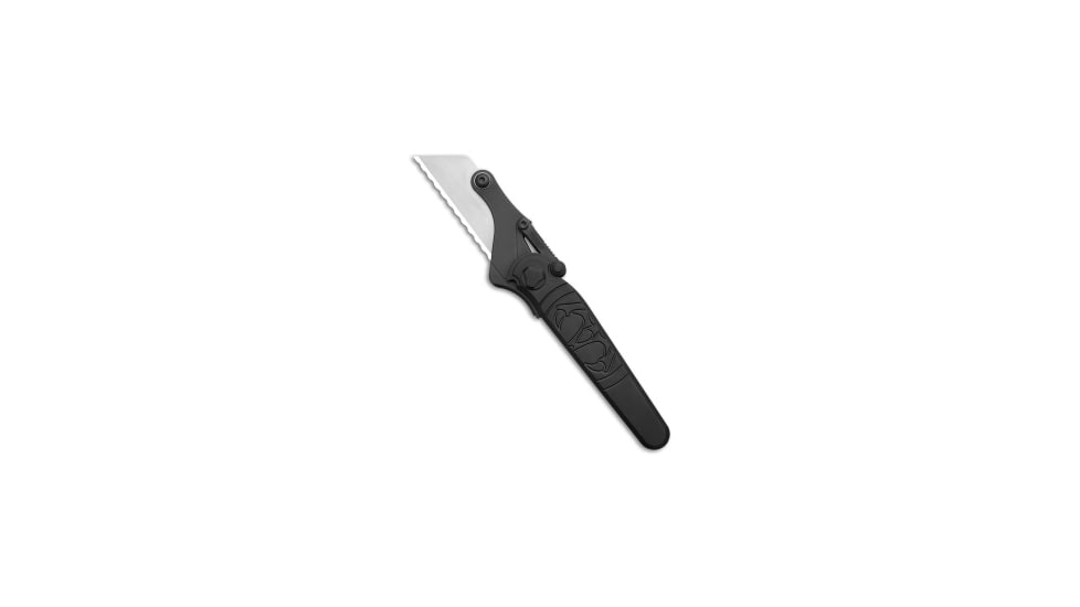 Hawk Knife Designs Hawk Knife Designs Shortcut Latch Lock Knife DLC Titanium 2.2", Gray, Stainless Steel, adult, BHQ-223902