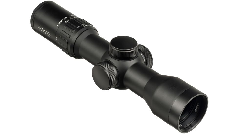 Hawke Sport Optics 1.5-6x36 IR WA 30mm Model Rifle Scope, Black, 12226