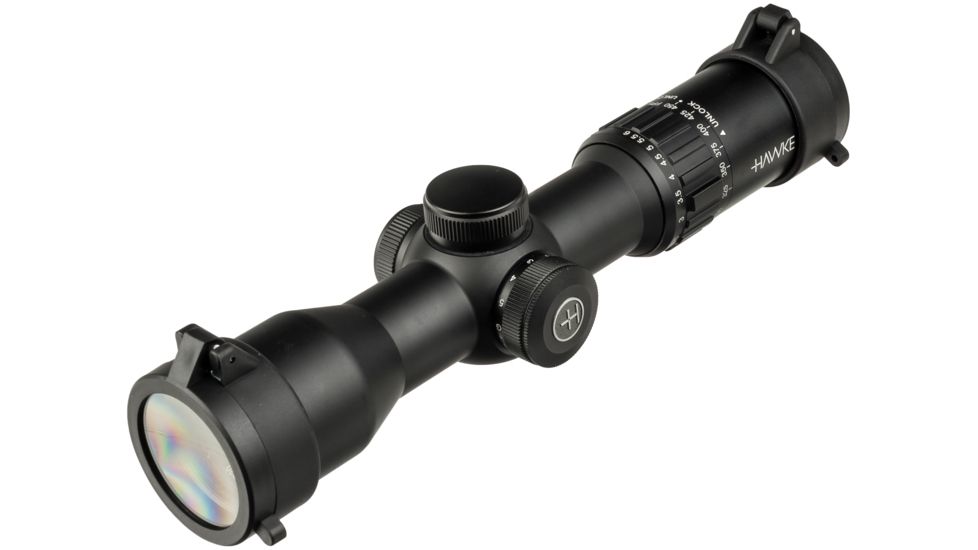 Hawke Sport Optics XB30 Compact 1.5-6x36 SR IR Crossbow Scope, Black, 12226
