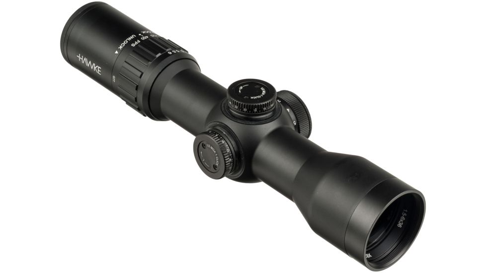 Hawke Sport Optics 1.5-6x36 IR WA 30mm Model Rifle Scope, Black, 12226