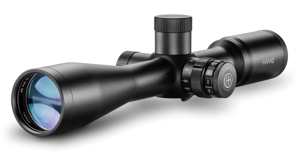 Hawke Sport Optics Airmax 30 Rifle Scope, 10x44mm SF, 30mm, MRAD IR Reticle, Black, 13305