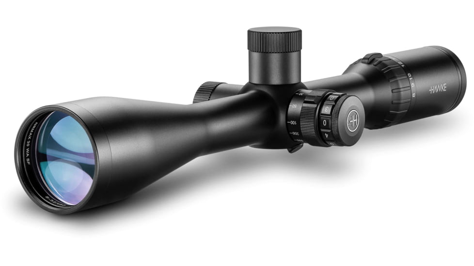 Hawke Sport Optics Airmax 30 Rifle Scope, 8-32x50mm SF, 30mm, MRAD IR Reticle, Black, 13341