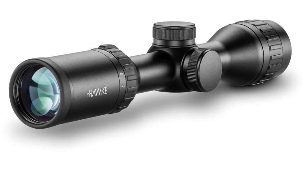 Hawke Sport Optics Airmax EV Rifle Scope, 2-7x320mm AO, 1in Tube, Second Focal Plane, AMX Reticle, Black, 13100