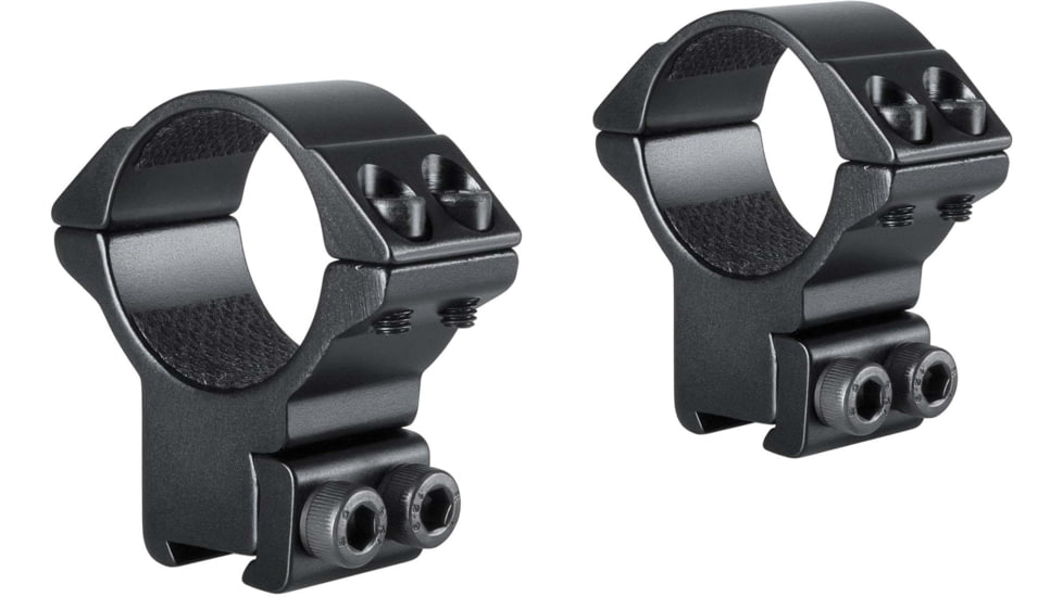 Hawke Sport Optics Dovetail Match Series Rifle Scope Rings - 2-Pieces, 30mm, High, Black, 22108