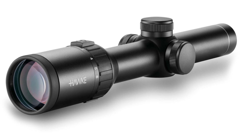 Hawke Sport Optics Endurance 30 WA Riflescope 1-6x24 - L4A Fiber Dot, Black, 16401