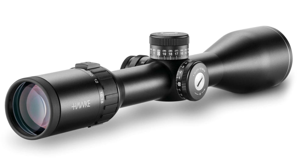 Hawke Sport Optics Endurance 30 WA Riflescope 3-18x50 SF- LR2 Fiber Dot, Black, 16435