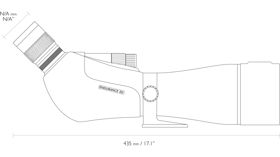 Hawke Sport Optics Endurance ED Spotting Scope, 25-75x85mm, Angled, BAK4, Porro Prism, ED Glass, Fully Multi-Coated, Black/Green, 56203