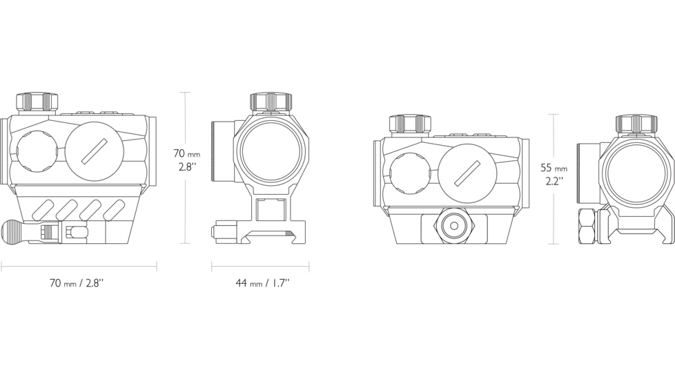 Hawke Sport Optics Endurance Red Dot Sight, 1x25mm, Micro Reflex Dot 3 MOA Reticle, Dual Height &amp; QR - Digital Weaver, Black, 12127