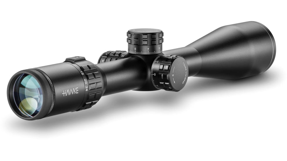 Hawke Sport Optics Frontier 30 Rifle Scope, 4-24x50mm SF, 30mm Tube, SFP, Mil Pro IR Reticle, Black, 18431