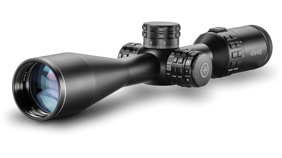 Hawke Sport Optics Frontier Rifle Scope, 3-15x44mm SF, 1in, SFP, Mil Pro IR Reticle, Black, 18120