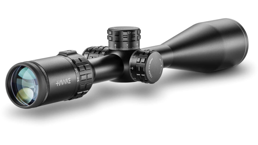 Hawke Sport Optics Frontier Rifle Scope, 5-25x44mm SF, 1in Tube, SFP, Mil Pro IR Reticle, Black, 18140