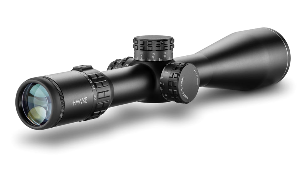 Hawke Sport Optics Frontier Rifle Scope 34, 5-30x56mm, 34mm Tube, First Focal Plane, Mil Pro Ext Reticle, Black, 18640