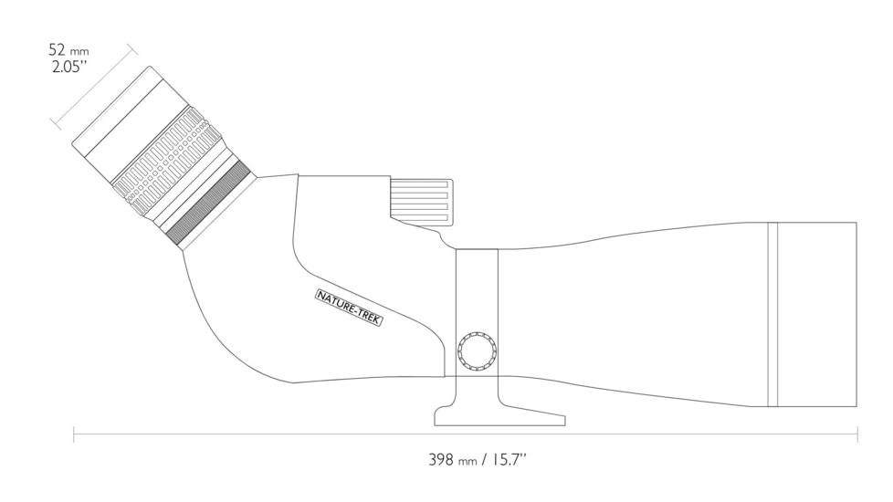 Hawke Sport Optics Nature Trek, 20-60x80mm, Porro, Spotting Scope, Green, 55201