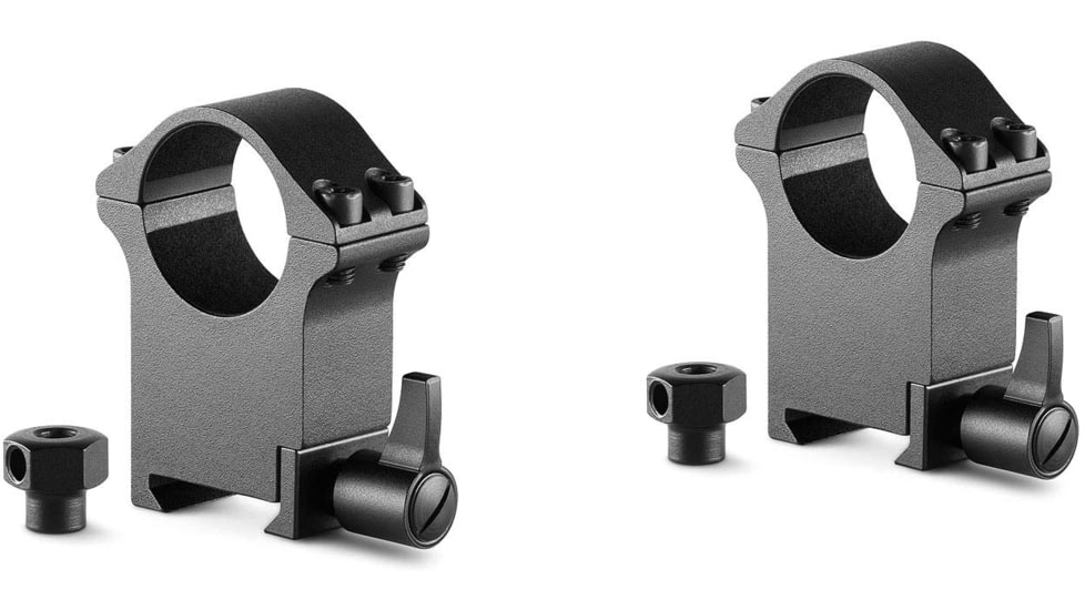 Hawke Sport Optics Professional Steel 1in Weaver Scope Rings - 2-Pieces, Extra High, Black, 23103
