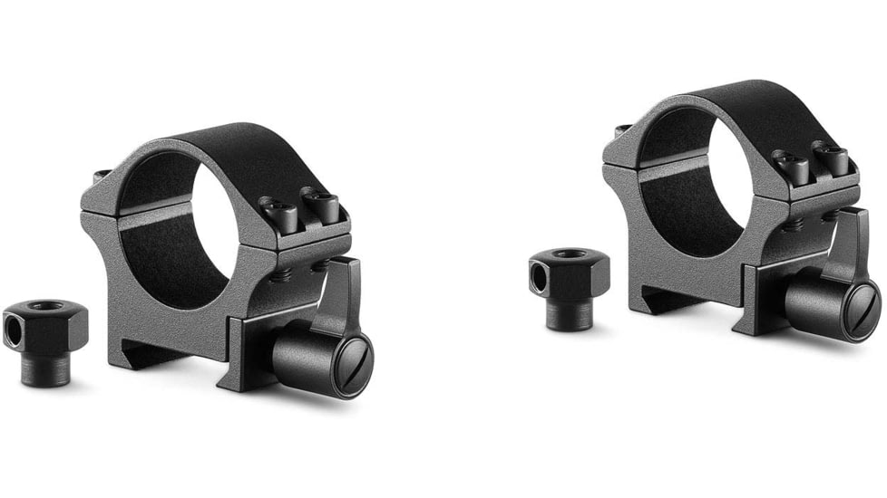 Hawke Sport Optics Professional Steel 1in Weaver Scope Rings - 2-Pieces, Low, Black, 23100