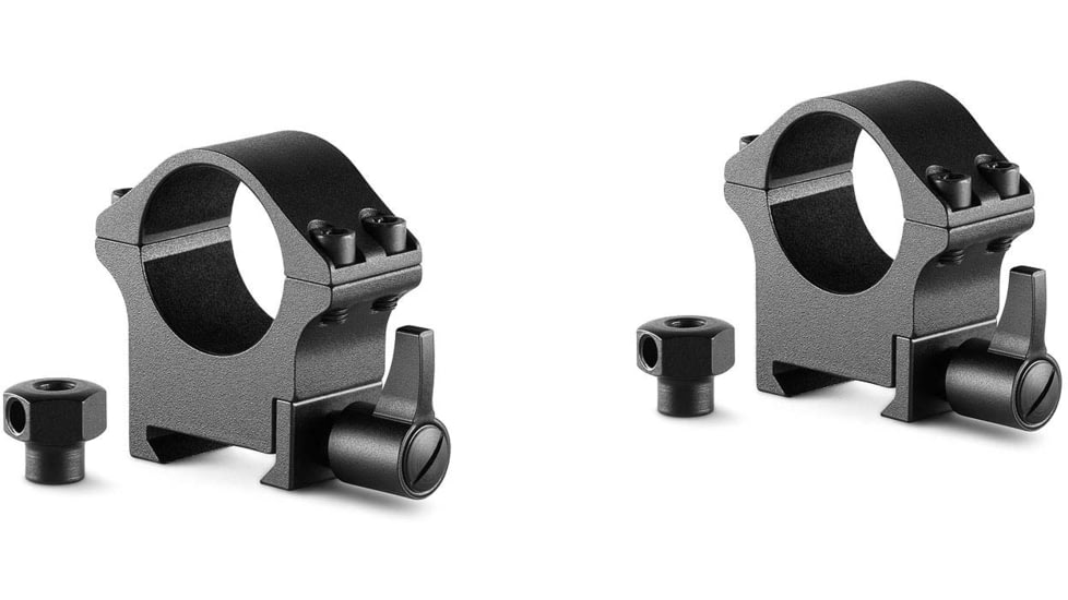Hawke Sport Optics Professional Steel 1in Weaver Scope Rings - 2-Pieces, Medium, Black, 23101