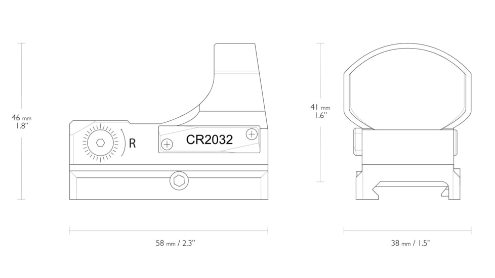 Hawke Sport Optics Reflex Circle Wide View Red Dot Sight w/ Weaver Rail, Black, 12145