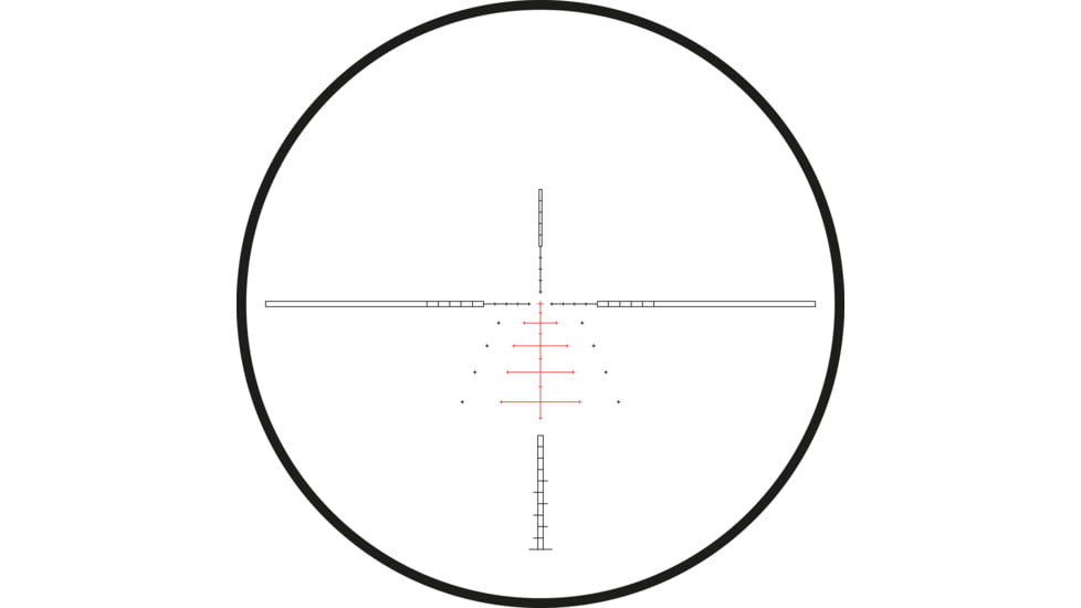 Hawke Sport Optics Sidewinder 30 SF Rifle Scope, 8-32x56mm, 30mm Tube, Second Focal Plane, SR Pro Gen II Reticle, Red, MRAD Adjustment, Black, 17271