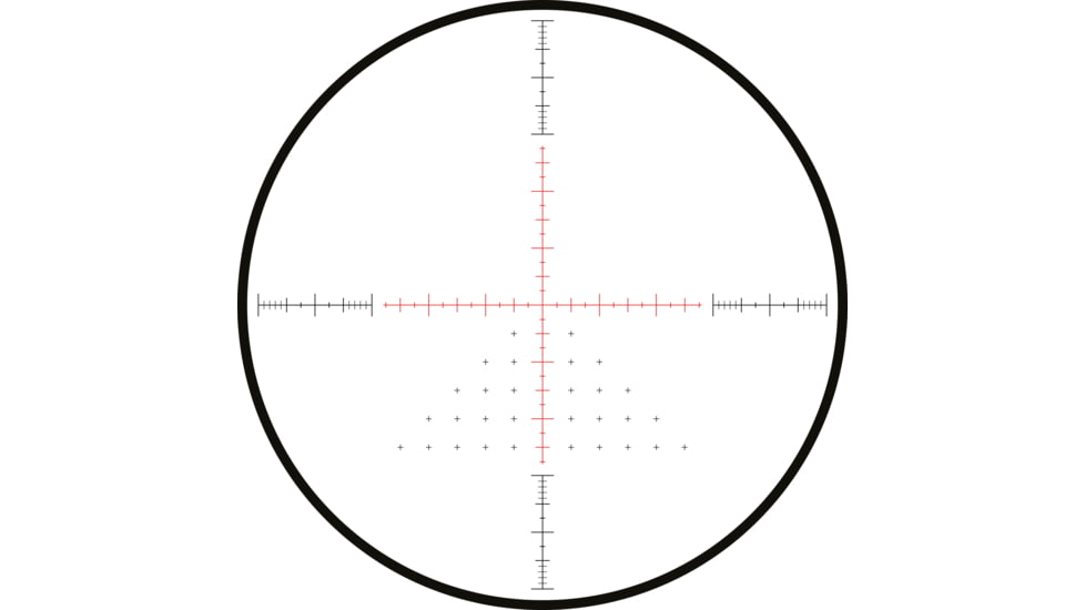 Hawke Sport Optics Sidewinder 30 SF Rifle Scope, 6.5-20x44mm, 30mm Tube, Second Focal Plane, 20x 1/2 Mil Dot + Reticle, Red, MRAD Adjustment, Black, 17150