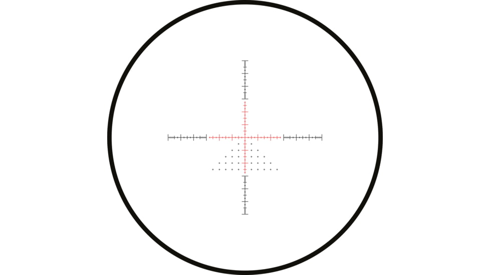 Hawke Sport Optics Sidewinder FFP Rifle Scope, 6-24x56mm, 30mm Tube, First Focal Plane, FFP 1/2 Mil Dot + Reticle, Red, MRAD Adjustment, Black, 17460
