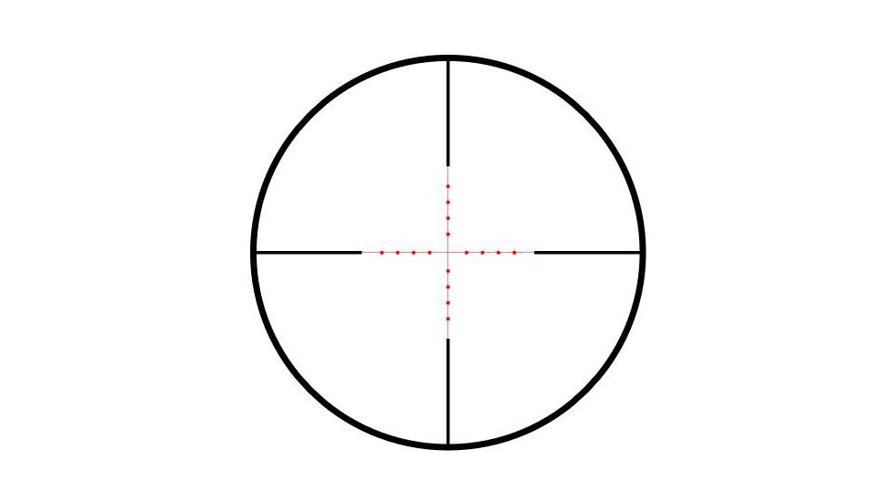 Hawke Sport Optics Vantage 2-7x32 AO Mil Dot IR Rifle Scope, Black 14211