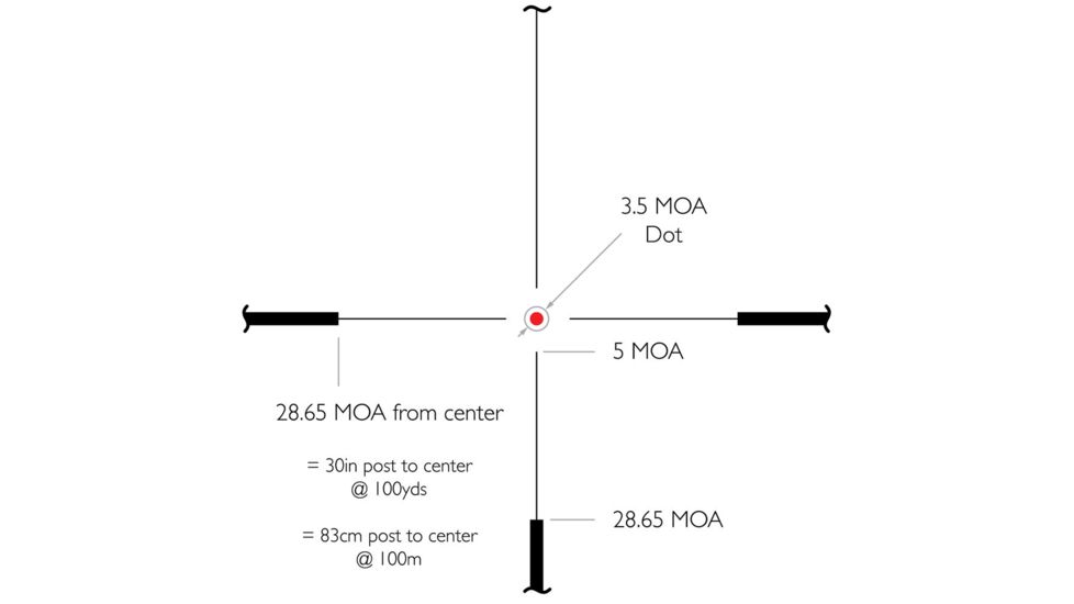Hawke Sport Optics Vantage 30 WA 1.5-6x44 L4a IR, Black, 14276