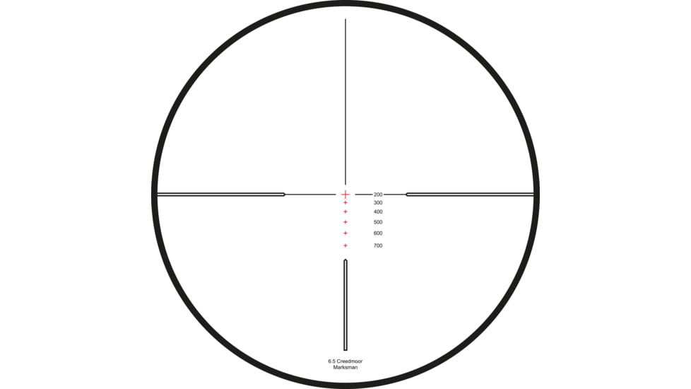 Hawke Sport Optics Vantage 30 WA Rifle Scope, 4-12x42mm, 30mm, SFP, 6.5 Creedmoor Marksman Reticle, Black, 14280