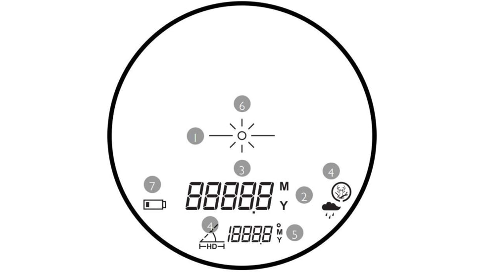 Hawke Sport Optics Vantage 600 Laser Range Finder, Black, 41201