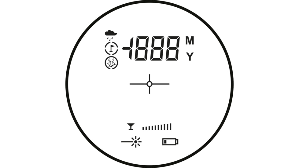 Hawke Sport Optics LRF 800 LCD 6x21 Laser Rangefinder, Black, 41022