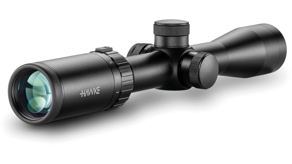 Hawke Sport Optics Vantage Rifle Scope, 2-7x32mm, 1in Tube, SFP, Mil Dot Reticle, Black, 14209