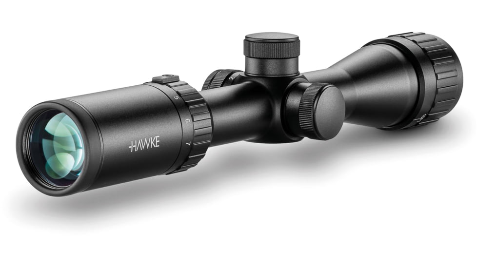 Hawke Sport Optics Vantage Rifle Scope, 2-7x32mm AO, 1in Tube, SFP, Mil Dot IR Reticle, Black, 14211