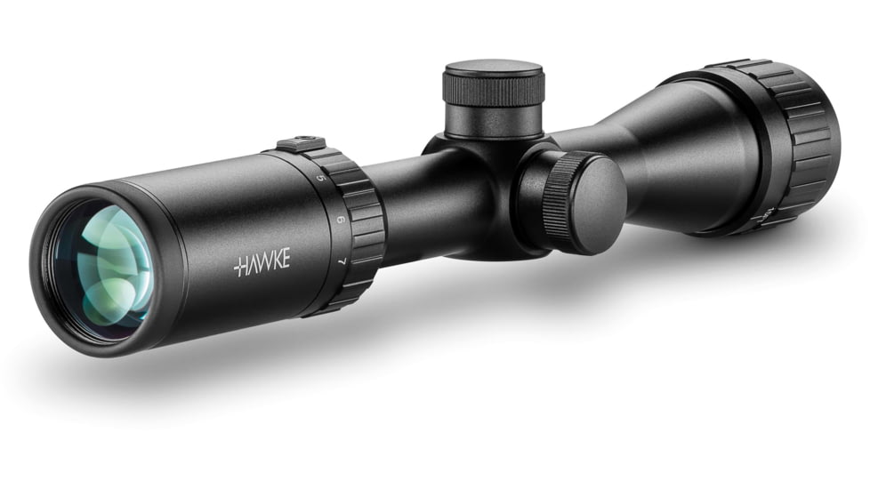 Hawke Sport Optics Vantage Rifle Scope, 2-7x32mm AO, 1in Tube, SFP, Mil Dot Reticle, Black, 14111