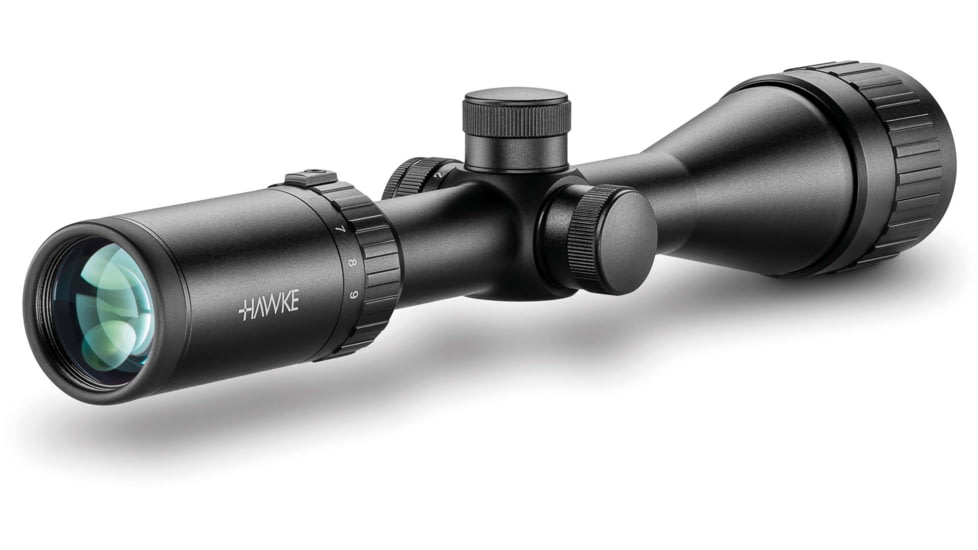 Hawke Sport Optics Vantage Rifle Scope, 3-9x40mm AO, 1in Tube, SFP, Mil Dot IR Reticle, Black, 14225
