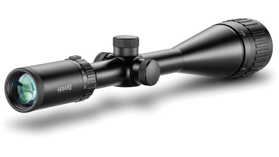Hawke Sport Optics Vantage Rifle Scope, 6-24x50mm AO, 1in, SFP, Mil Dot IR Reticle, Black, 14265
