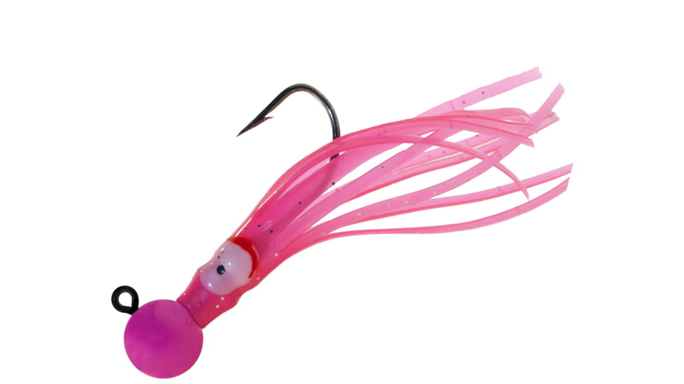 Hawken Outdoors Aerojig Humpy Death Jig, 3/8 oz, 1/0 Hook, Cerise Head/Cerise Skirt, HDJ38001