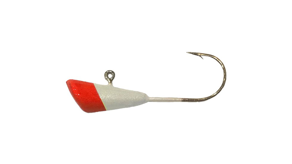 Hawken Outdoors Shad Dart # 9, Pearl White Base/Flame Tip, 3ct, DART11609