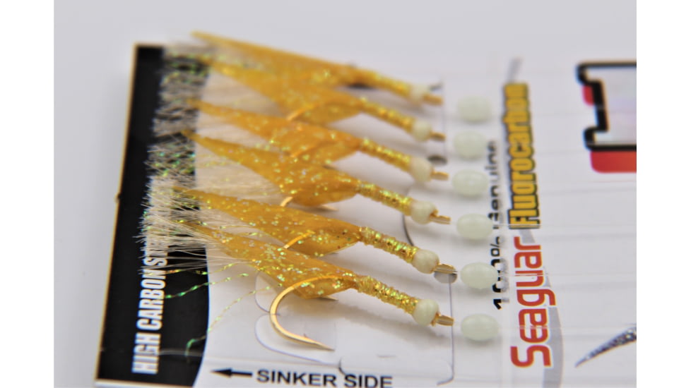 Hayabusa Gold Fish Skin 6-Hook Sabiki Rig, 1Pc, Size 12, EX111-12