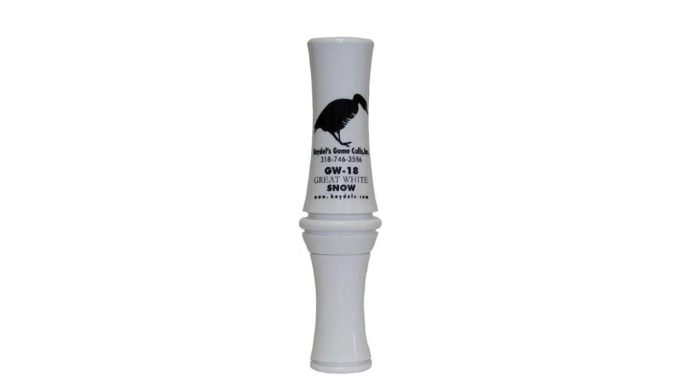 Haydels GW-18 Great White Snow Goose Call, White, GW-18