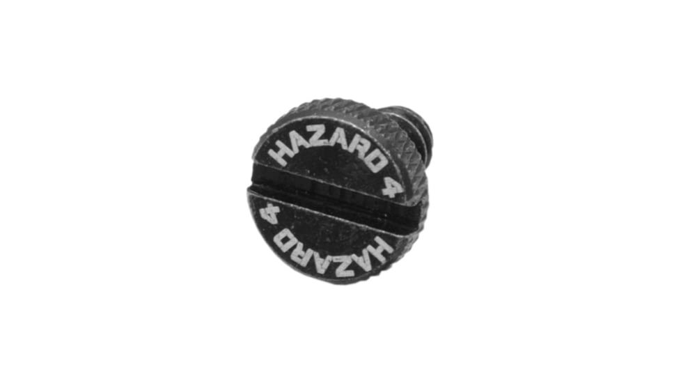 Hazard 4 1/4in-20 Knurled Slotted Camera Mount Screw, Black, One Size, ACS-Q20-BLK
