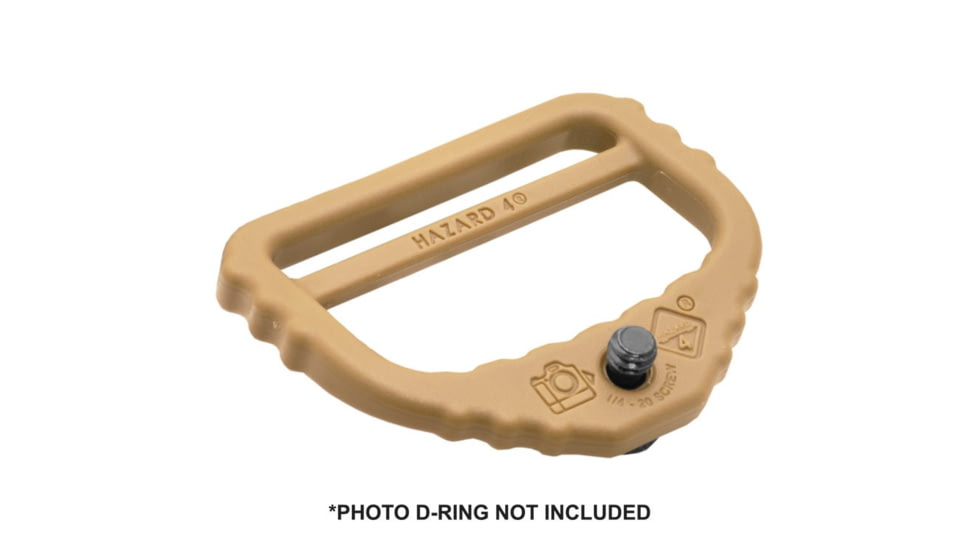 Hazard 4 1/4in-20 Knurled Slotted Camera Mount Screw, Black, ACS-Q20-BLK