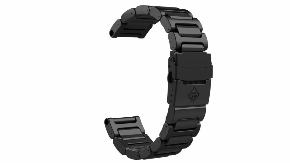 Hazard 4 24mm Titanium Bracelet w/ PVD Finish, Black, WB-TIB-BLK