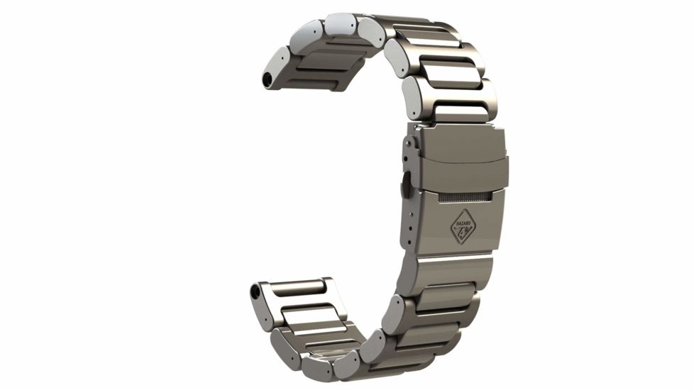 Hazard 4 24mm Titantium Bracelet, Silver, WB-TIB-SLV