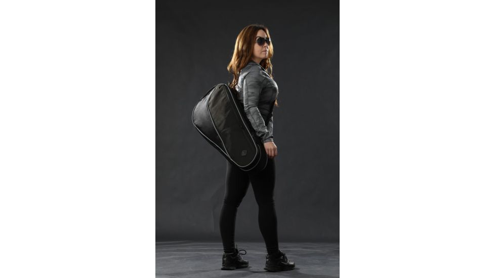 Hazard 4 CL Dropshot Tennis Racket-style Padded Rifle Bag, Black, CL-DRP-BLK