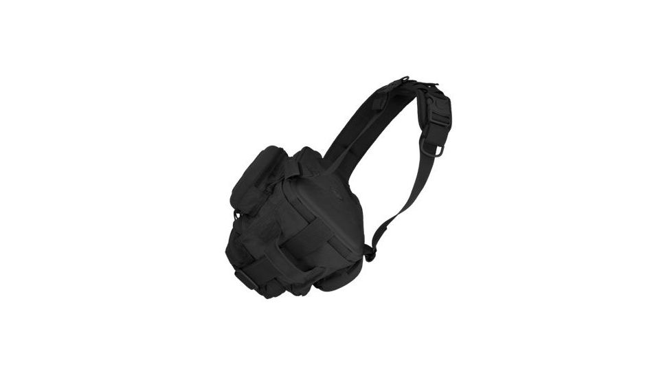 Hazard 4 Evac Holmes Lumbar/Chest Sling Bag with Side Shells, Black, EVC-HOLM-BLK