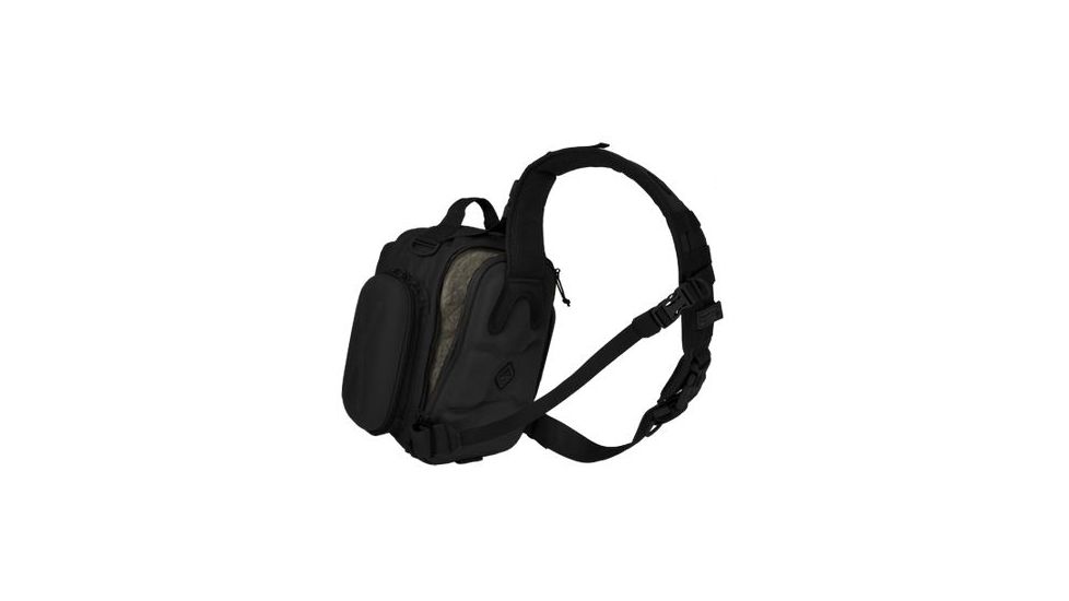 Hazard 4 Evac Holmes Lumbar/Chest Sling Bag with Side Shells, Black, EVC-HOLM-BLK