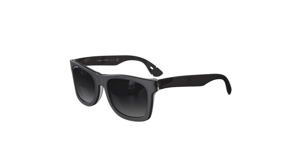 Hazard 4 Flechett Horn-Rimmed Sunglasses, Black, Regular, EYE-FLC-R-BLK