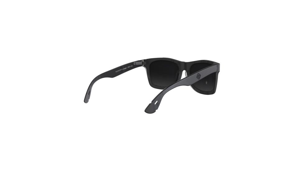 Hazard 4 Flechett Horn-Rimmed Sunglasses, Black, Small, EYE-FLC-R-BLK