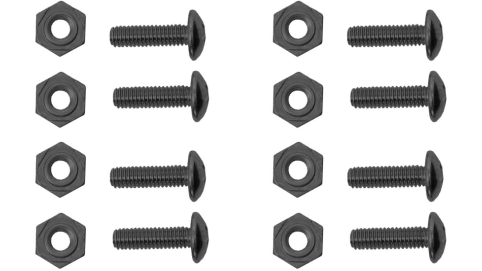 Hazard 4 HardPoint 4M15mm Screw and Nut Set, Pack of 8, Black, HP-SN15-BLK