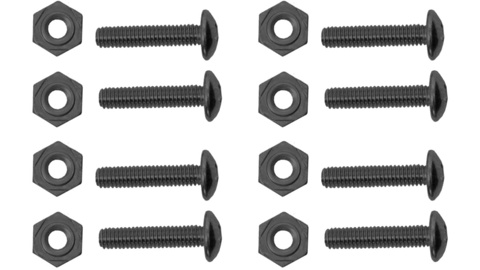 Hazard 4 HardPoint 4M20mm Screw and Nut Set, Pack of 8, Black, HP-SN20-BLK