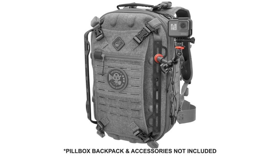 Hazard 4 HardPoint Gear Rails, Pillbox &amp; Blastwall Pack Set, Pack of 2, Black, One Size, HD-HGR-BLK